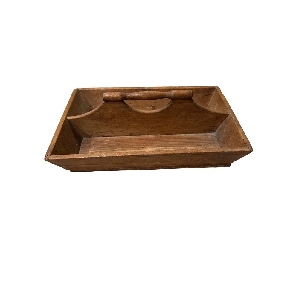 Primitive Wooden Caddy or Tote‎